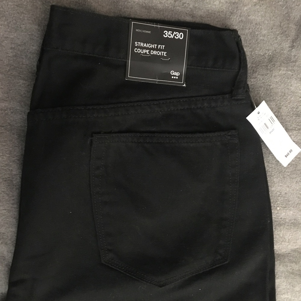 Gap black straight pants